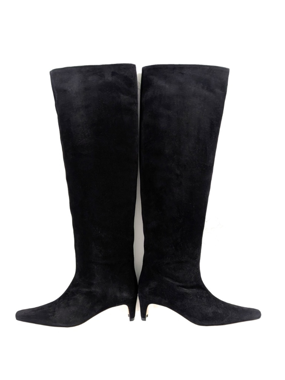 STAUD Wally Knee High Boots Black Suede Pointed Toe IT 37 US 7 NIB $495 - Picture 4 of 12